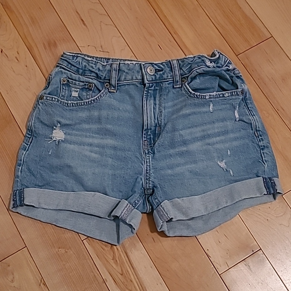 Gap girls size 14 Girlfriend short high rise jeans shorts